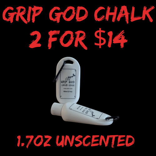 2 FOR $14 DEAL GRIP GOD (Unscented) Liquid Chalk For Deadlifts and Home Gym