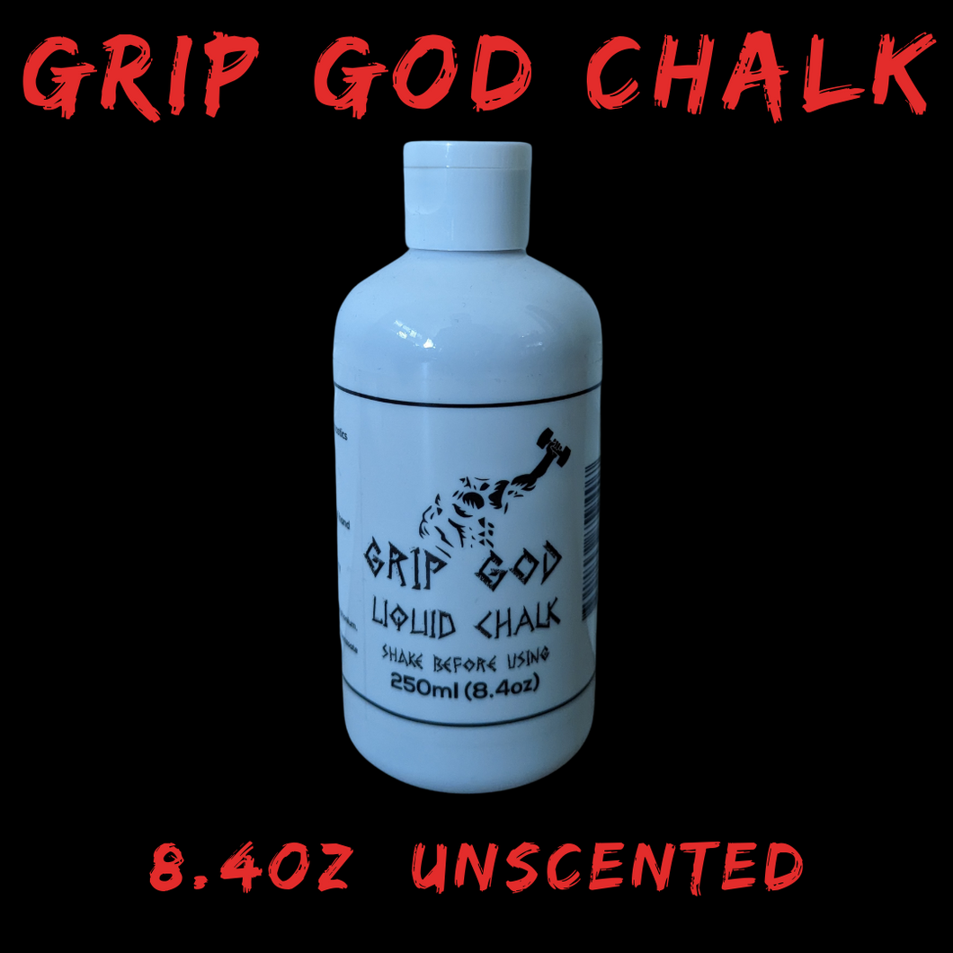 GRIP GOD (Unscented) Liquid Chalk For Deadlifts and Home Gym